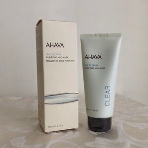NIB Ahava Time to Clear Purifying Mud Mask Full Size 3.4 oz/100 ml